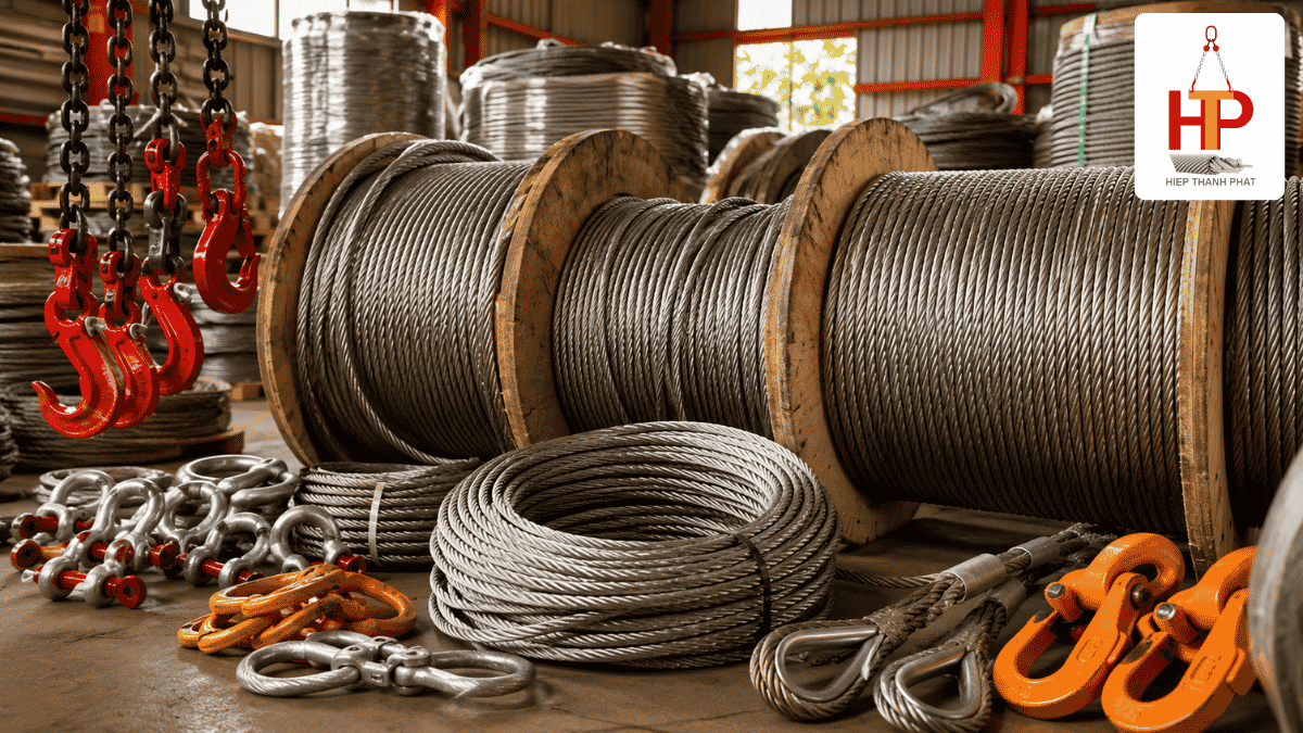 Cáp thép Hiệp Thành Phát đủ quy cách tại kho TP.HCM