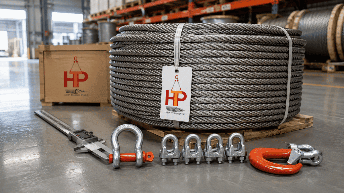 Cáp lụa công nghiệp dùng trong nâng hạ Cáp lụa công nghiệp dùng trong nâng hạ và cơ khí