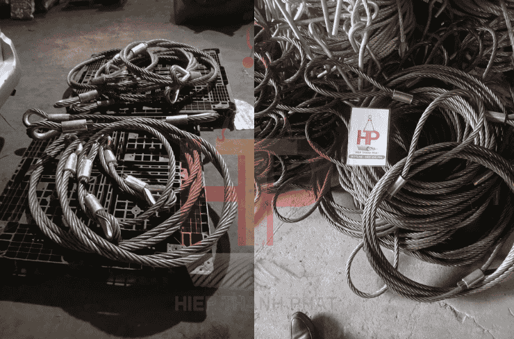 Bộ sling 3 chân dùng nâng hàng tại ba điểm móc