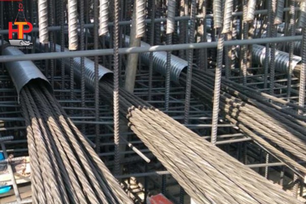 Cáp thép dự ứng lực được sử dụng phổ biến trong các công trình xây dựng